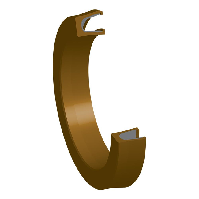 FLEXISEAL (FBS-V), ROD SEAL WITH SCRAPER ID LIP AND BEVELED OD